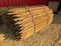 (100±) 4 Inch X 7 Ft Treated Posts