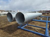 (2) 24 Inch X 23 Ft Culverts with (1) Connectors