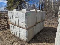 (6) 30X30 X 60 Inch Concrete Barrier Blocks