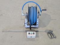 Qty of Hose, Hannay Reels Hose Reel, Pressure Washer Wand and Control Box