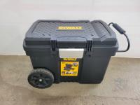 DeWalt 15 Gallon Wheeled Chest and Qty of Combination Wrenches