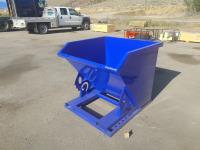 1.5 Cubic Yard Self Dumping Waste Bin - Forklift Attachment