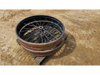 (2) Antique Steel Wheels