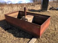 4 Ft X 8 Ft Metal Livestock Water Trough with Wood Burning Heater