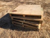 (5) 4 Ft X 4 Ft X 3/4 Inch Plywood Pallets