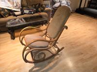 Wood & Fabric Rocking Chair