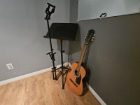 Guitar with 2 Music Stands