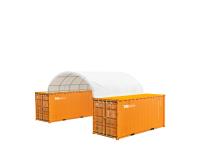 TMG Industrial ST2021CE 20 Ft X 20 Ft Pe Fabric Container Shelter