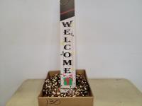 Christmas Welcome Sign and Wreath