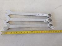 (3) Chrome Wrenches