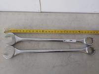 Gray Tools (2) 2 Inch Combination Chrome Wrench