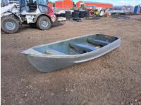 Aluminum 12 Ft Boat with Paddles and Anchor