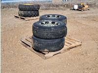 (4) Blacklion Lt255/70R17 Tires with Rims