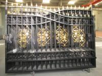 TMG Industrial TMG-MG20 20 Ft Bi-Parting Deluxe Wrought Iron Ornamental Gate
