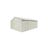 TMG Industrial TMG-MS2533 25 Ft X 33 Ft Double Garage Metal Barn Shed with Side Entry Door