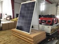  (2) 100W Solar Panel Off Grid RV & Boat Charge (new)