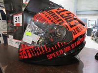    Speed & Strength SS1310 Red & Black Helmet (S)