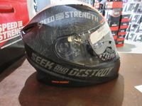    Speed & Strength SS1600 Black & Orange Helmet (XL)