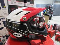    Bell Sanction White, Red & Black Helmet (L)
