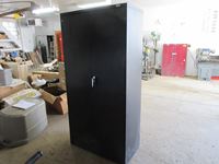    Large Black Metal Cabinet