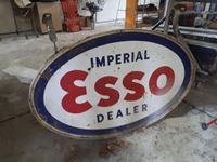    Imperial Esso Dealer Double Sided Porcelain Sign