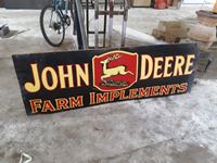    John Deere 72" X 24" Farm Implements Sign