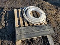 Roll Of 1 inch Plastic Pipe & Roll Of Swather Canvas