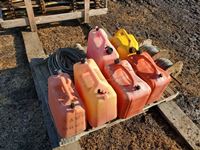 Jerry Cans, Lay Flat Water Hose & Rolls Of Smooth Fence Wire