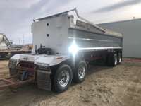 2012 Capital Tridem 26 ft Quad/A Aluminum Gravel Wagon End Dump Trailer