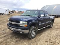 2002  Chev 2500HD Extended Cab 4X4 Pickup