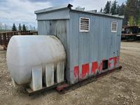    6 ft x 6 ft Shack on Skid with Oil Tank