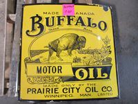    Buffalo Motor Oil Sign (Replica)