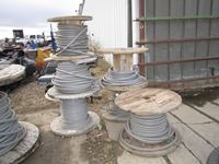    (6) Spools Various Size Cable