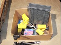    Box w/Wheel Chocks, 2 x 2 Portable Storage Locker, Misc Items