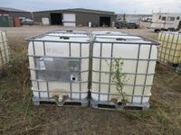    (4) 1000L Poly Caged Tank Tote