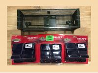    3X Snappy Mouse Traps & Mouse Cage Trap