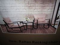    Rattan Rocking Chair set