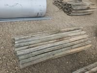    Bundle of (50) 2 1/2" x 6 ft Used Fence Posts