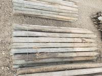    Bundle of (50) 3 1/2" x 6 ft Used Fence Posts