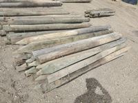    Bundle of (34) 5" x 8 ft Used Fence Posts