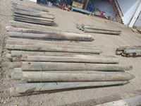    Bundle of (20) 4" to 5"  x 8 ft Used Fence Posts