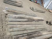    Bundle of (38) 4" to 5" x 8 ft Used Fence Posts