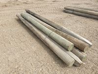    (7) 6" x 12 ft Used Fence Posts (1) 8" x 10 ft Fence Post