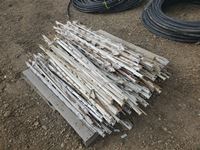    (5) Bundle of (50) Almost New 4 ft Plastic Fence Posts