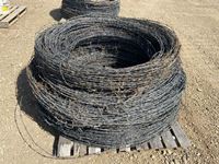   500 + Lbs of Rolled Used Barbed Wire