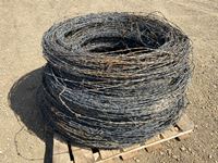    400 + Lbs of Rolled Used Barbed Wire