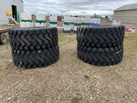    Set of (4) 26.5-25 Tubeless Loader Tires