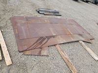    (3) 5 ft x 10 ft, (1) 2 ft x 10 ft metal Sheets