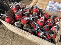   Crate of Misc Fire Extinguishers