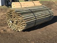    (150) 2-3 In. x 8 Ft Treated Dowel Point Posts